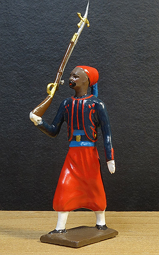 soldats de plomb et figurines de collection - boutique au plat d'étain à Paris - zouave avec chéchia