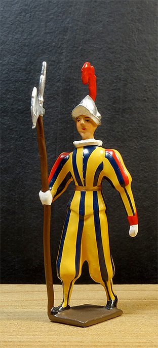 soldat de plomb et figurines de collection - garde du pape suisse