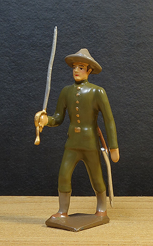 soldats de plomb et figurines de collection - boutique au plat d'étain à Paris - Officier américain