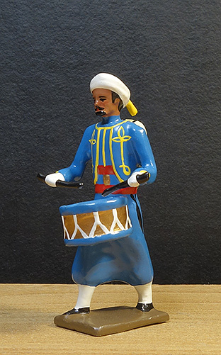 soldats de plomb et figurines de collection - boutique au plat d'étain à Paris - tambour des turcos