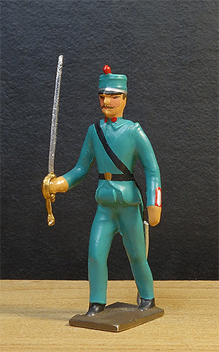 soldats de plomb et figurines de collection - boutique au plat d'étain à Paris - officier italien